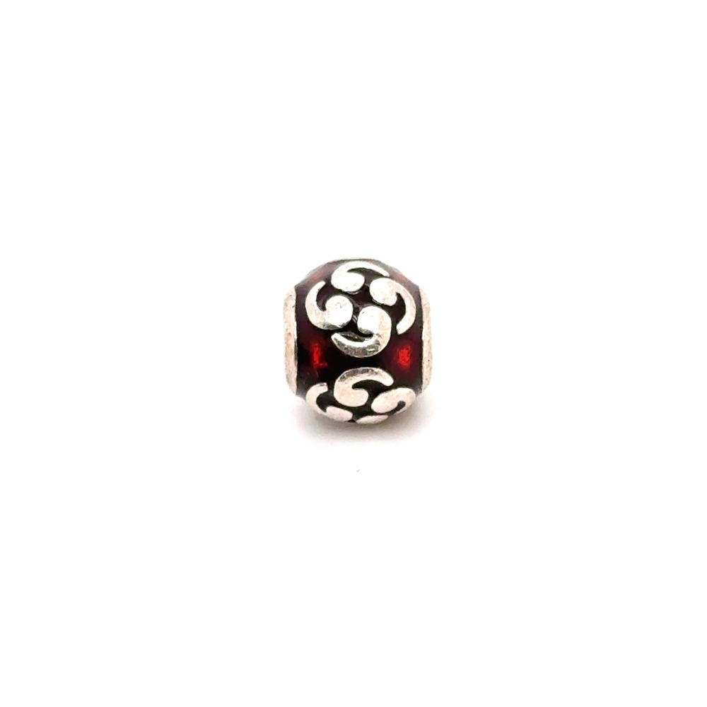 Pandora Red Swirl Charm Sterling Silver 925 ALE Enamel Bead 790403EN39